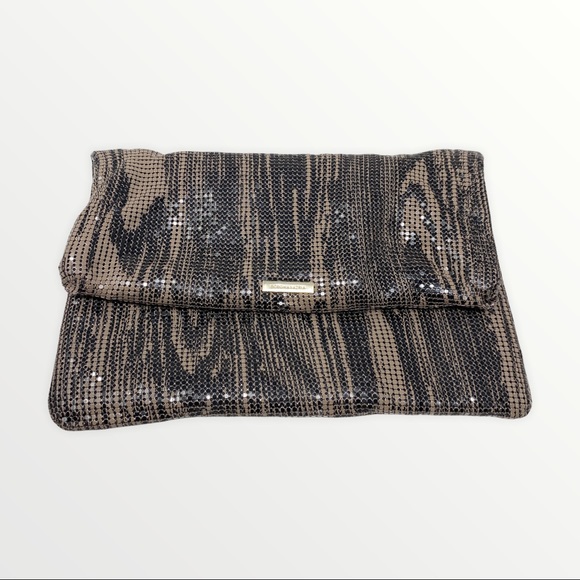 BCBGMaxAzria Handbags - BCBMaxazria vintage Y2K chain mail foldover clutch